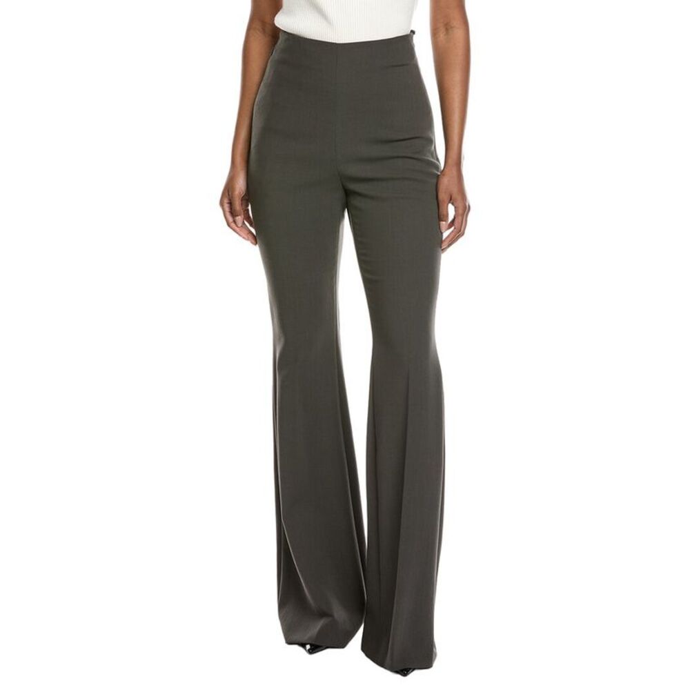 Akris Womens  Faralda Wool-Blend Pant, Green